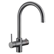 Multi-Tap Filtrete 3in1 Kokend Water Kraan <br /> Gun Metal - Rond Multi-Tap Filtrete 3in1 Kokend Water Kraan <br /> Gun Metal - Rond